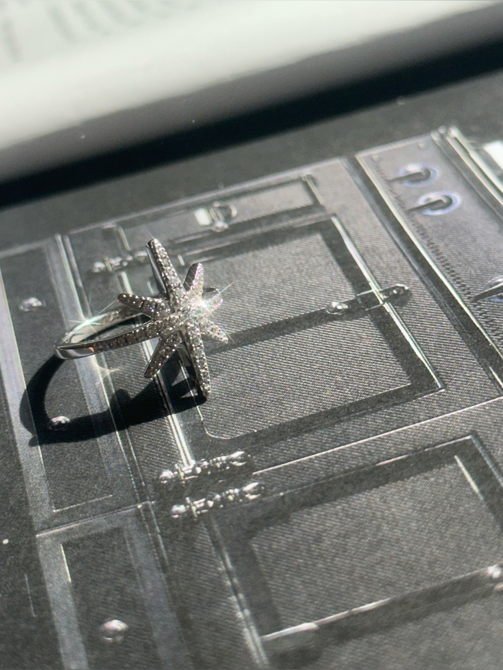 APM MONACO METEORITES Starburst Ring - Silver